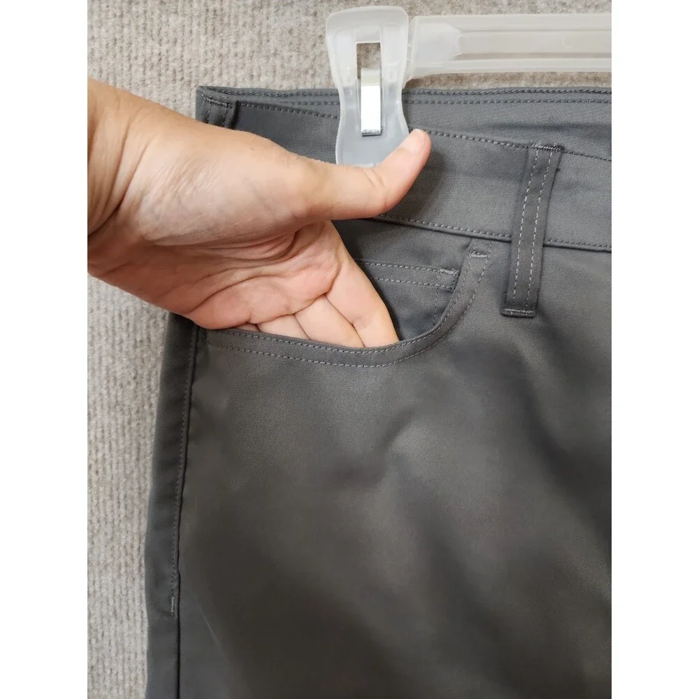 J Crew Slim Fit Tech Pants Mens 30x32 Gray Lightweight Flex